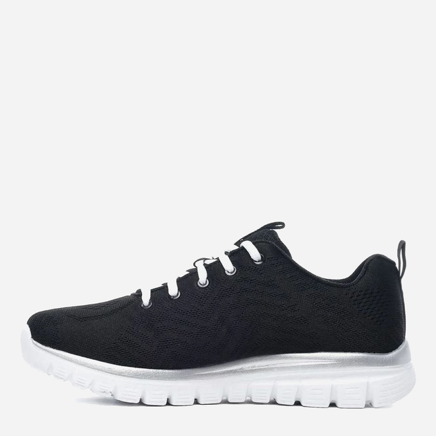 Buty na siłownię damskie Skechers Graceful - Get Connected 12615W-BKW 36 (6US) 23 cm Czarne (191665730170) - obraz 4