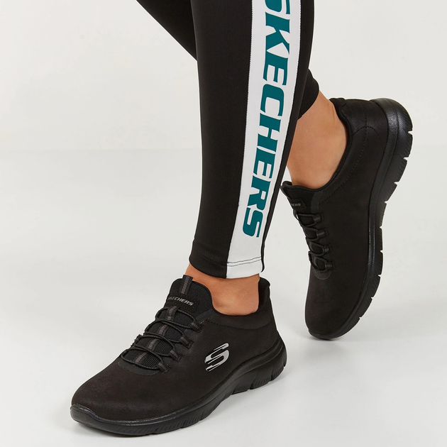Sneakersy damskie Skechers Summits - Itz Bazik 88888301-BBK 41 (11US) 28 cm Czarne (193642661002) - obraz 11