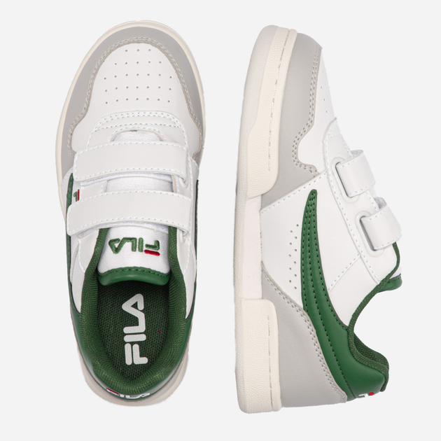 Підліткові кеди для хлопчика Fila FFK0043-13063 35 Білий/Зелений (8719477622272) - зображення 4