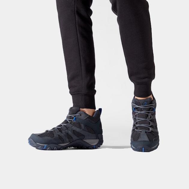 Buty trekkingowe męskie Gore-Tex Merrell Alverston Mid GTX M J033025 46 (11.5US) 29.5 cm Niebieskie (044211698458) - obraz 7