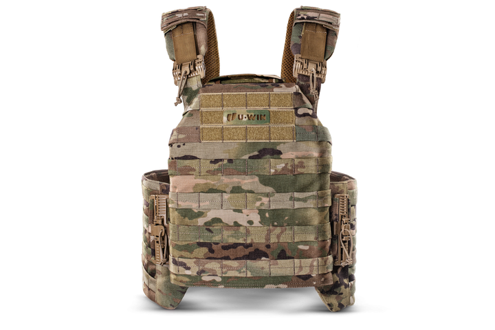 Plate Carrier U-WIN PRO зі швидким скиданням 260х330 з камербандами M під балістичні пакети Cordura 1000 Мультикам - зображення 2