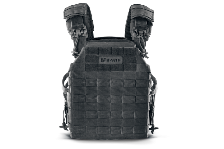 Плитоноска / тактичний жилет Plate Carrier U-WIN PRO зі швидким скиданням 280х360 зі скелетними камербандами Cordura 500 Чорний - изображение 2