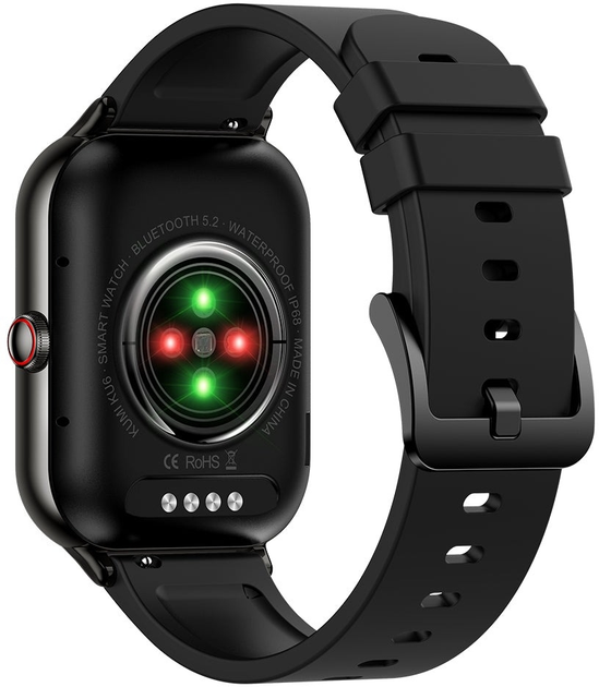 Smartwatch Kumi KU6 Czarny (KU-KU6/BK) - obraz 4