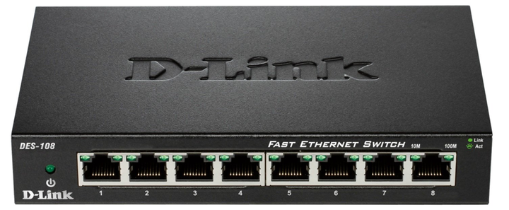 Przełącznik D-Link DES-108/E Switch - obraz 1