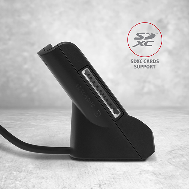 Skaner Axagon do kart smart-ID / bankowych / SIM + SD, microSD USB 2.0 (CRE-SM2) - obraz 5