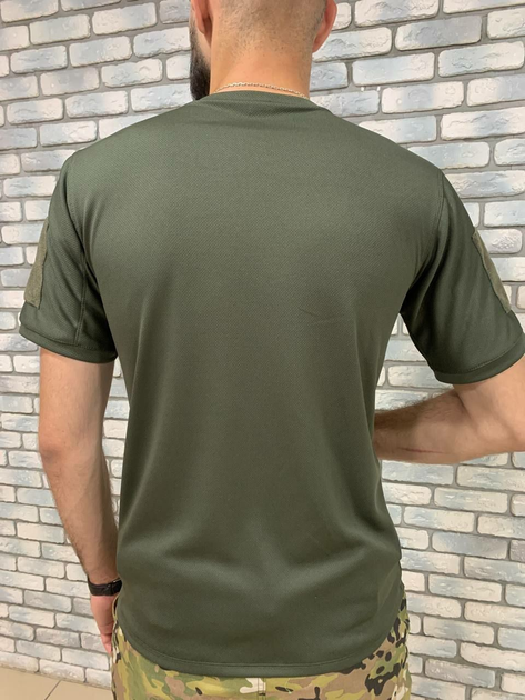 Летняя военная тактическая футболка 48 Хаки - изображение 2
