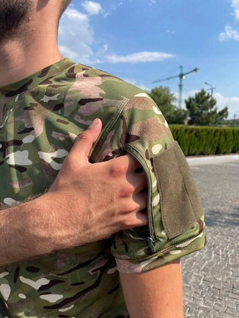 Летняя военная тактическая футболка 64 Мультикам - изображение 2