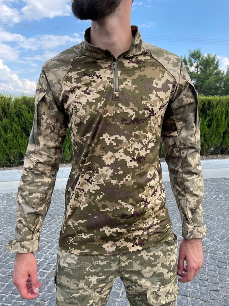 Військова тактична сорочка з довгим рукавом Убакс 64 Піксель - зображення 1