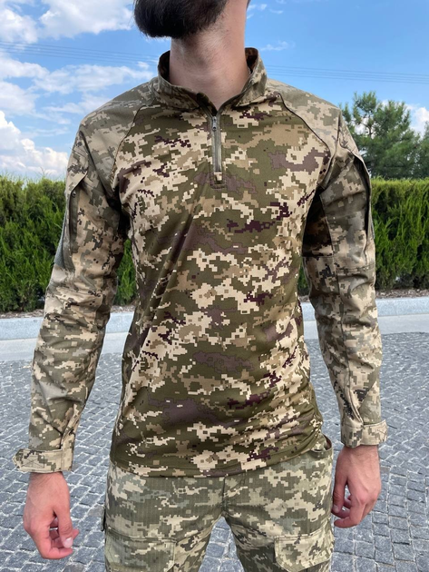 Військова тактична сорочка з довгим рукавом Убакс 46 Піксель - зображення 1