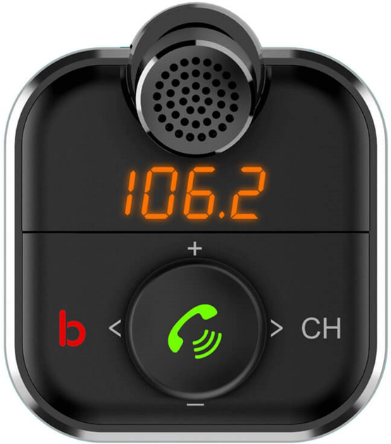 FM-трансмітер Savio TR-12 з Bluetooth та зарядним пристроєм PD (5901986046349) - зображення 3