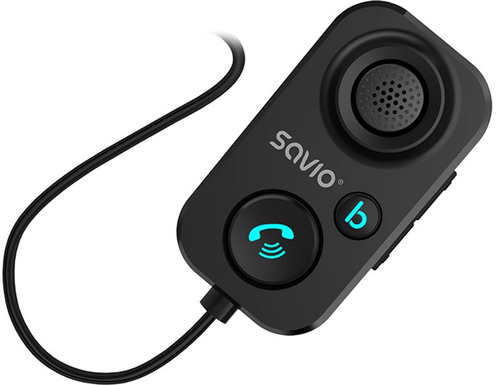 AUX-трансмітер Savio TR-13 з Bluetooth і функцією гучного зв'язку (5901986046356) - зображення 3