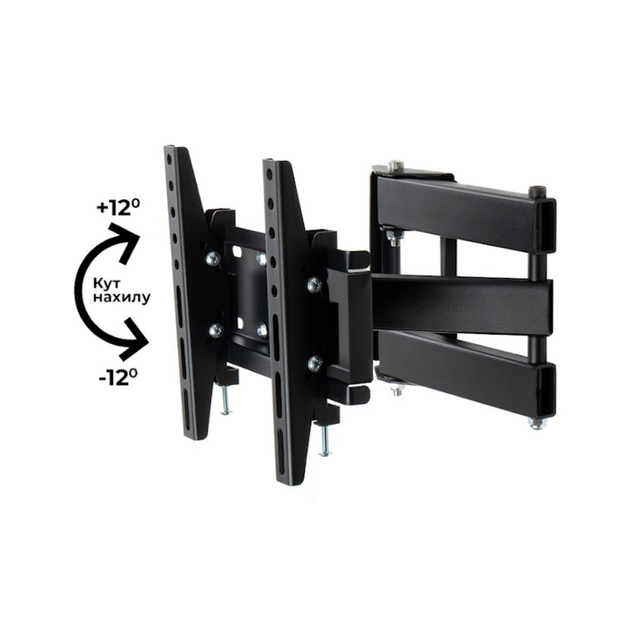 Кріплення для телевізора CHARMOUNT TV02T-R3 Black 23"-43" навантаження до 40кг - Фото 9 Кріплення для телевізора CHARMOUNT TV02T-R3 Black 23"-43" навантаження до 40кг - зображення 9