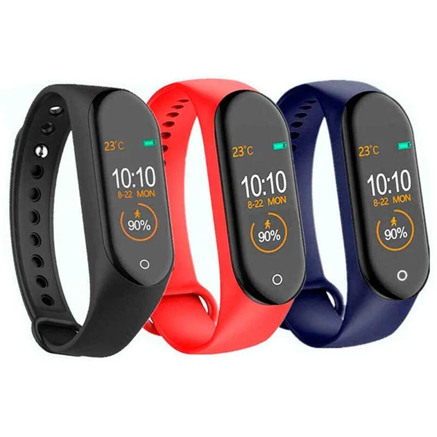 Спортивний фітнес браслет крокомір Smart Watch M4 водонепроникний (14M4M04331) TIN66 - зображення 2