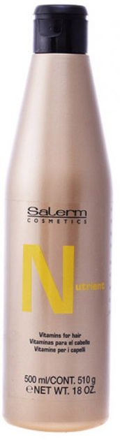 Szampon przeciw wypadaniu włosów Salerm Cosmetics Nutrient Shampoo Vitamins 500 ml (8420282010375) - obraz 1
