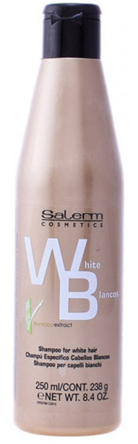 Шампунь Salerm Cosmetics White Shampoo For White Hair 250 мл (8420282010283) - зображення 1