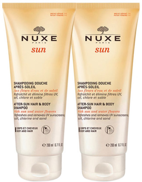 Набір шампуней після засмаги Nuxe Sun After Sun Shampoo Hair And Body 200 мл х 2 шт (3264680014826) - зображення 1