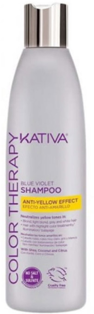Szampon do włosów farbowanych Kativa Blue Violet Anti-Yellow Effect Shampoo 250 ml (97750075048799) - obraz 1