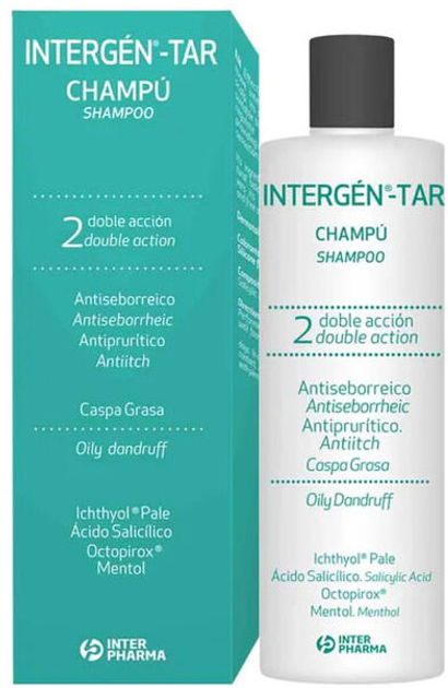 Szampon przeciwłupieżowy i przeciwłojotokowy Intergen Dandruff Shampoo Tar and Anti-Seborrheic 250 ml (8470003414531) - obraz 1