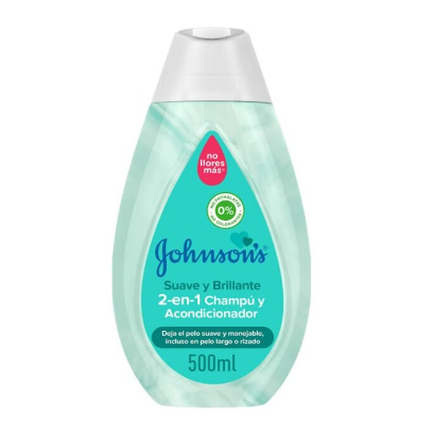 Szampon Johnson's Soft And Brilliant 2 In 1 Shampoo And Conditioner 500 ml (3574661627021) - obraz 2