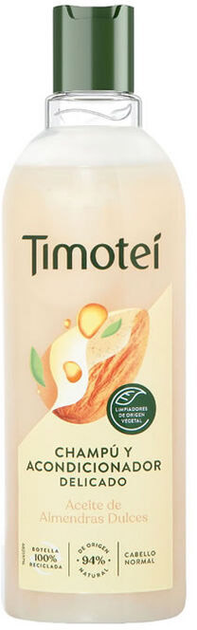 Пом'якшувальний та живильний шампунь Timotei Almond Shampoo And Conditioner 2in1 400 мл (8717644158586) - зображення 1