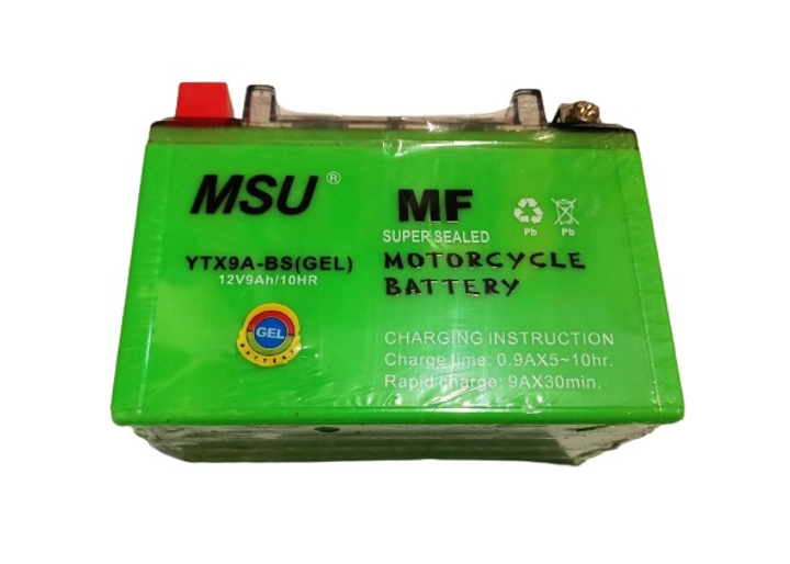 Акумулятор 12V9Ah YTX9A-BS GEL гелевий MSU - зображення 1