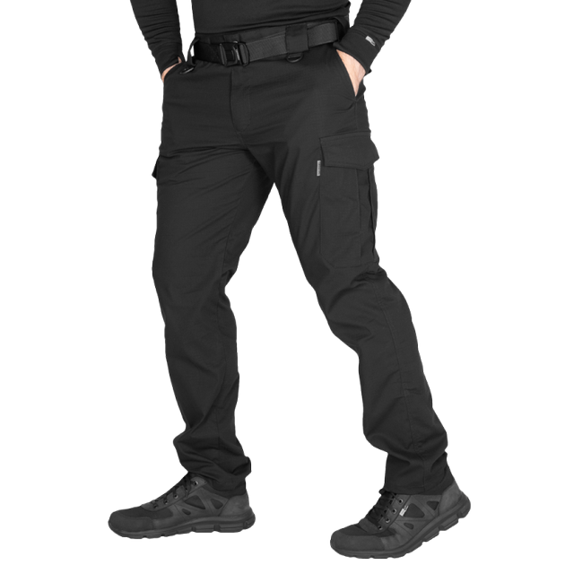 Штаны тактические полевые износостойкие штаны для силовых структур M Черный TR_5855M - изображение 2