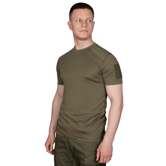 Футболка чоловіча тактична польова повсякденна футболка для спецсужб (XXL) Олива TR_7102 (XXL) - зображення 2