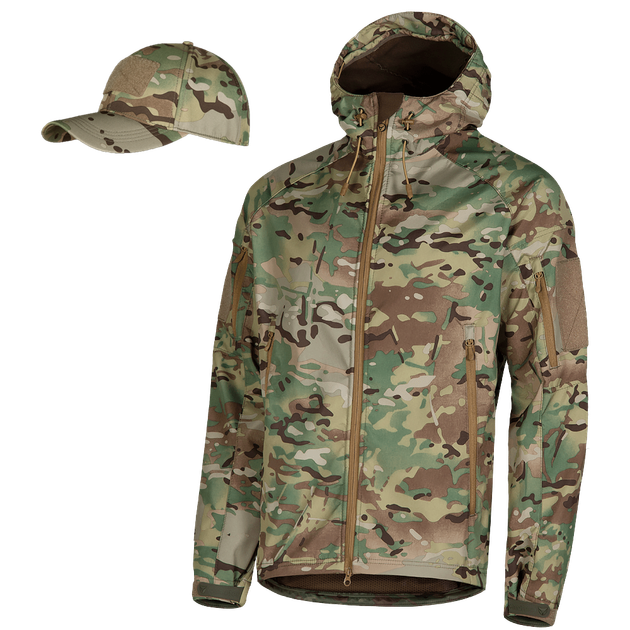 Куртка тактическая полевая износостойкая теплый верх для силовых структур XXL Multicam TR_0012 (XXL) - изображение 1