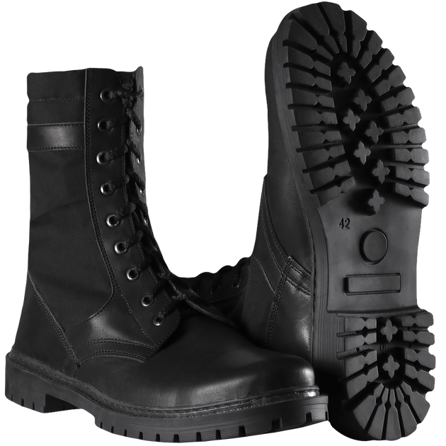 Берці тактичні польові полегшені черевики з вентиляцією для силових структур KOMBAT Чорний 46 TR_377(46) - зображення 1