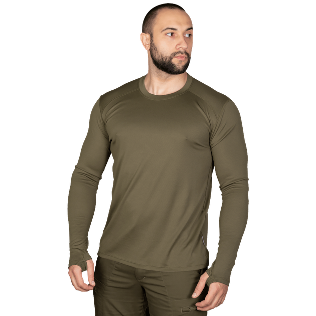 Лонгслив тактичечкий мужская футболка с длинным рукавом для силовых структур XL Олива TR_7044XL - изображение 2