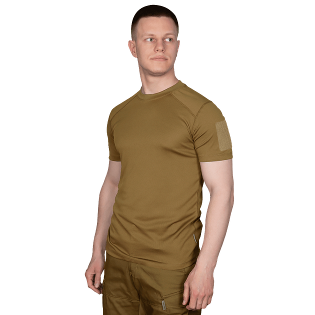 Футболка чоловіча тактична польова повсякденна футболка для спецсужб (XXL) Койот TR_7136 (XXL) - зображення 2