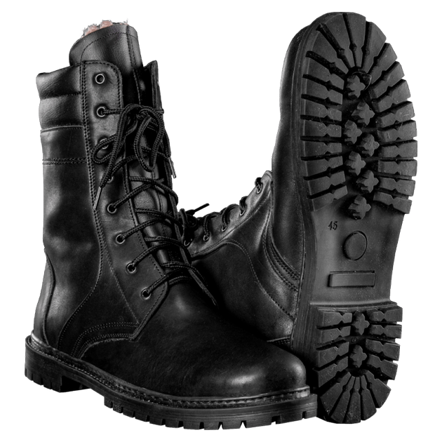 Берцы тактические полевые облегченные ботинки с вентиляцией для силовых структур KOMBAT Черный 36 TR_37636 - изображение 1
