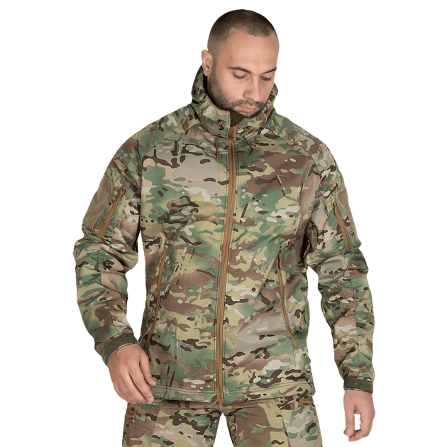 Куртка тактическая полевая износостойкая теплый верх для силовых структур L Multicam TR_0012 (L) - изображение 2