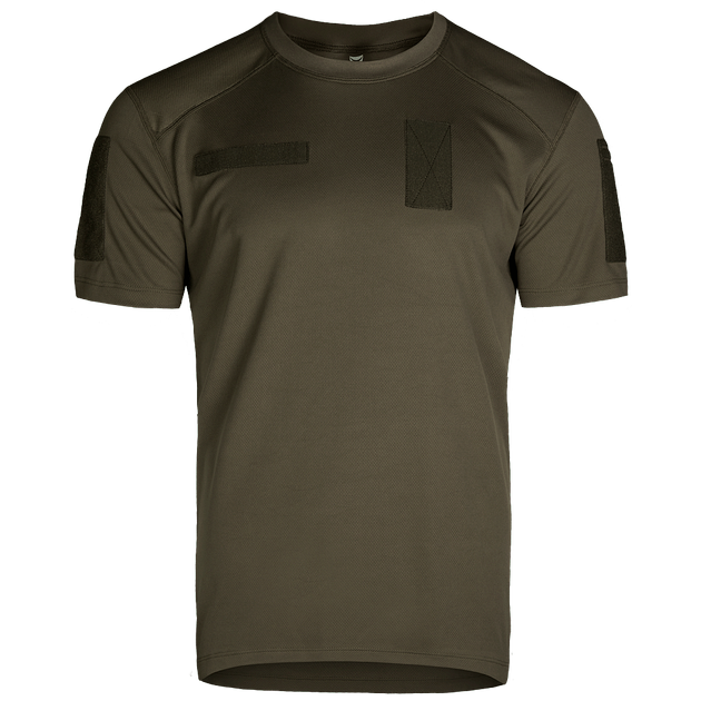 Футболка мужская тактическая полевая повседневная футболка для спецсужб XXXL Олива TR_5864XXXL - изображение 1