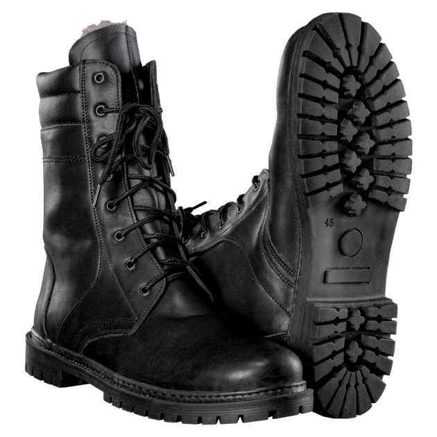 Берцы тактические полевые облегченные ботинки с вентиляцией для силовых структур KOMBAT Черный 37 TR_37437 - изображение 1