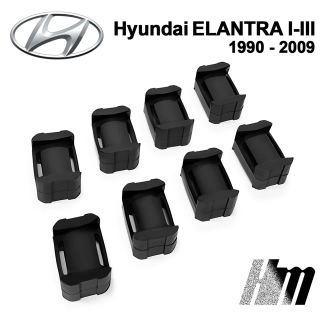 Ремкомплект обмежувача дверей Hyundai ELANTRA (I до III) 1990 до 2009 фіксатори вкладки втулки - зображення 4
