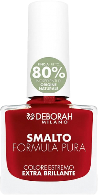 Лак для нігтів Deborah Milano Smalto Formula Pura 13 Red 8.5 мл (8009518254914) - зображення 1