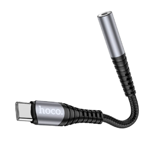 Перехідник HOCO Type-C Digital 3.5 LS33 12 см DAC 5г grey - зображення 3