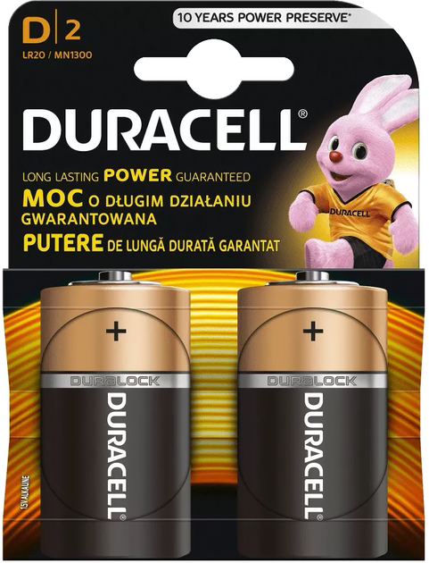 Baterie alkaliczne Duracell Basic D, LR20 K2 M 2 szt. - obraz 1