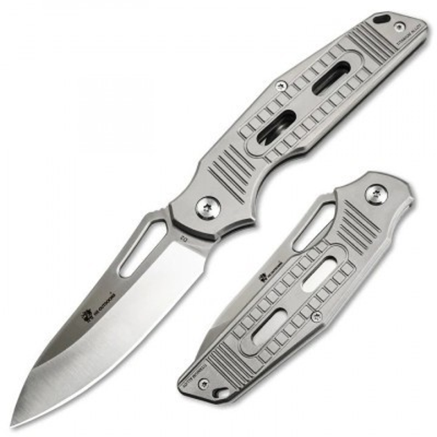 Нож туристический HX Outdoors Handolock X Folding Knife Titanium Version TD-14T Grey - изображение 1