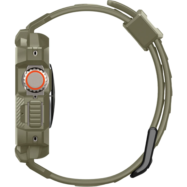 Чехол + ремешок для Apple Watch Spigen Rugged Case + Band for Watch 49 Ultra, Vintage Khaki (ACS05915) - Фото 3 Чехол + ремешок для Apple Watch Spigen Rugged Case + Band for Watch 49 Ultra, Vintage Khaki (ACS05915) - изображение 3