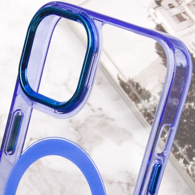 Чохол TPU Iris with MagSafe для Apple iPhone 12 Pro Max (6.7") Синій - Фото 7 Чохол TPU Iris with MagSafe для Apple iPhone 12 Pro Max (6.7") Синій - изображение 7