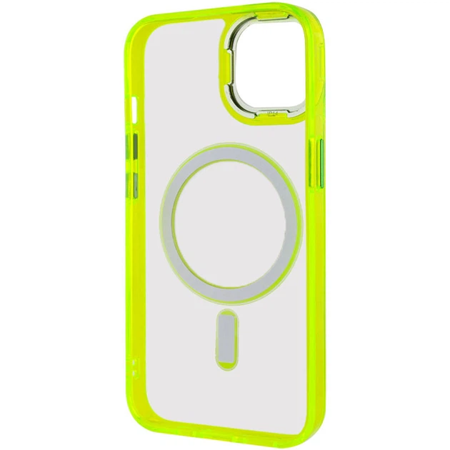 Чохол TPU Iris with MagSafe для Apple iPhone 12 Pro Max (6.7") Жовтий - Фото 4 Чохол TPU Iris with MagSafe для Apple iPhone 12 Pro Max (6.7") Жовтий - зображення 4