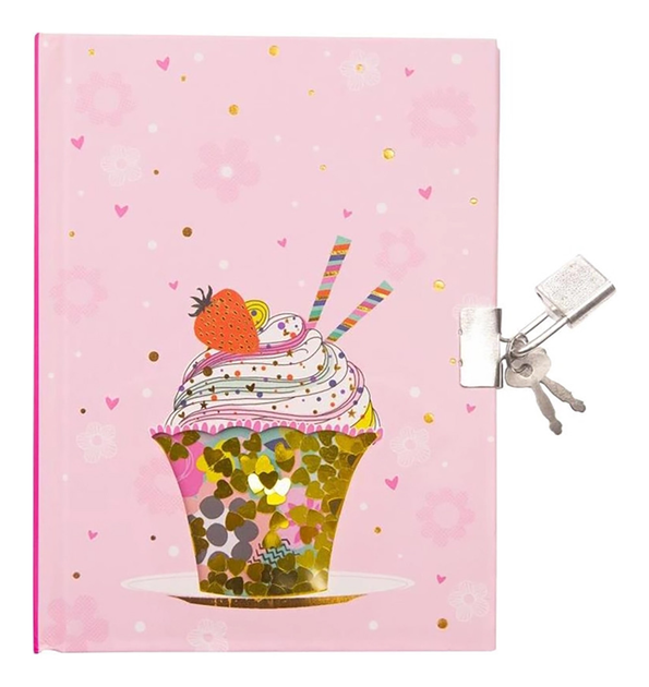 Блокнот детский Malevaro "Молочный коктейль" с навесным замочком и ...