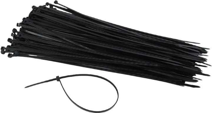 Стяжка Cablexpert кабельна 250х3.6 мм 100 шт Чорна (NYTFR-250X3.6) - зображення 1