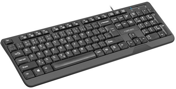 Klawiatura przewodowa Natec Trout Slim CZ/SK USB Czarna (NKL-1151) - obraz 5