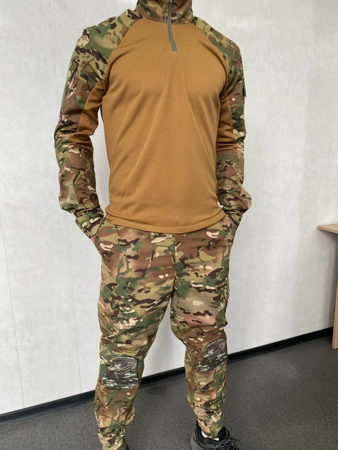 Костюм армійський мультикам-койот з наколінниками та налокітниками (убакс + штани) CoolMax L - зображення 2