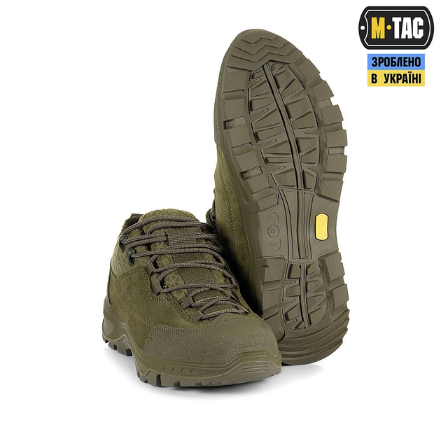 Кросівки тактичні осінні M-Tac Patrol R Vent Olive Розмір 46 (31 см) водовідштовхувальні - зображення 1