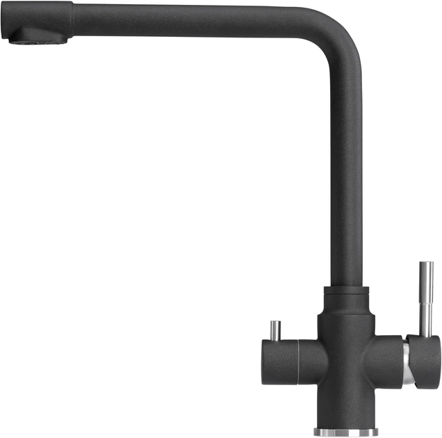 Смеситель кухонный c подключением к фильтру GRANADO Badalona Lux Black Shine GZ0401L - изображение 2