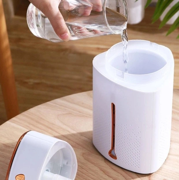 Увлажнитель воздуха с подсветкой Fog Humidifier 8496 от USB бело-золото - Фото 4 Увлажнитель воздуха с подсветкой Fog Humidifier 8496 от USB бело-золото - изображение 4